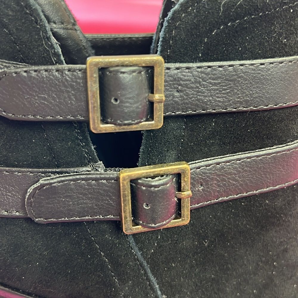 Nine West Black PU Leather Ankle Boots W9 - Picture 11 of 11